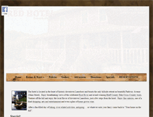 Tablet Screenshot of brewstersredhotel.com